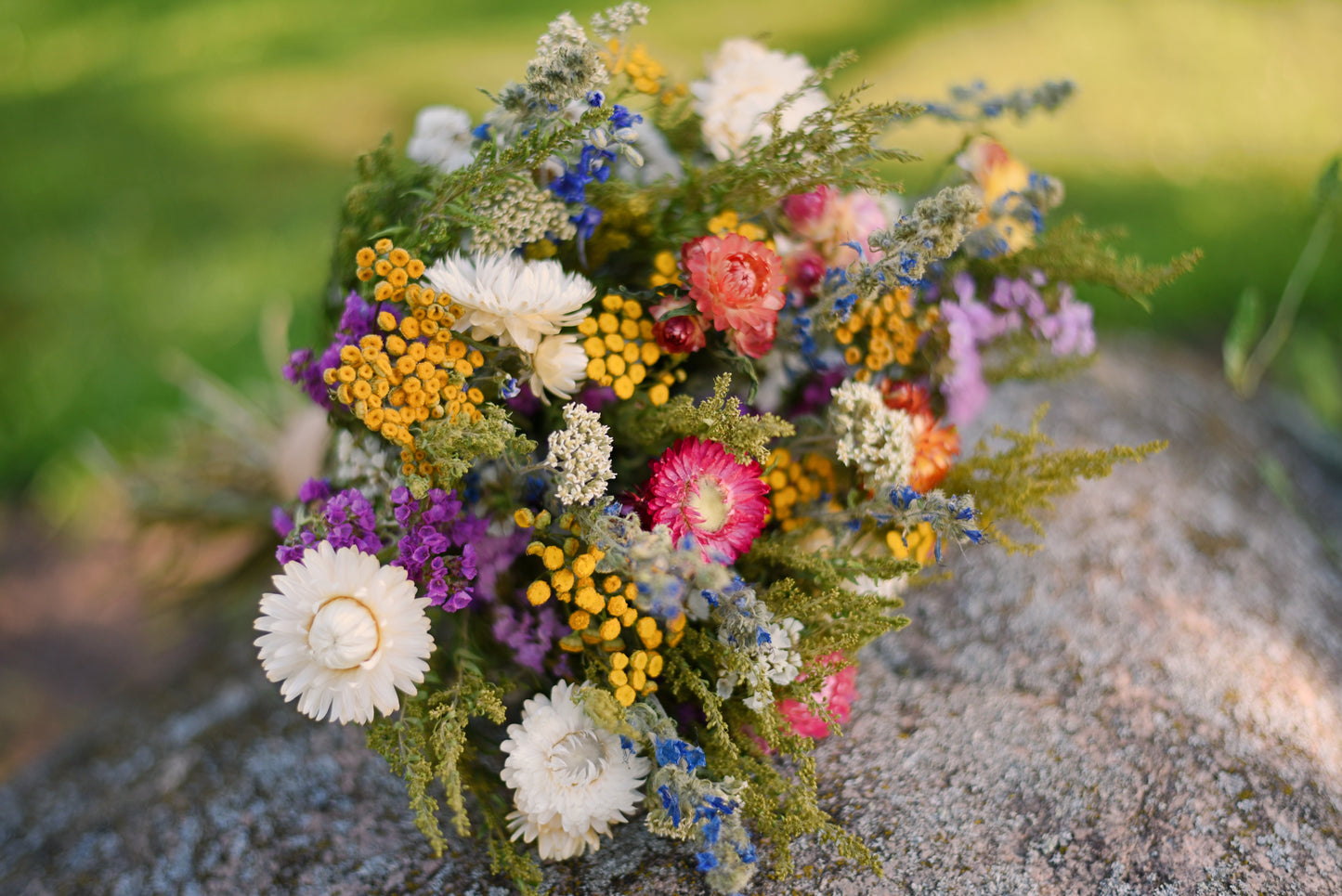 Pastel Dried Wedding Bouquet