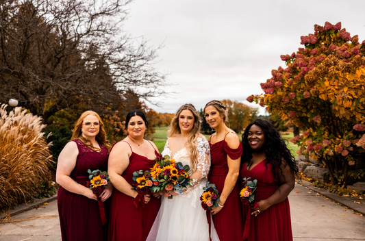 A Fall Wedding With Sunflowers