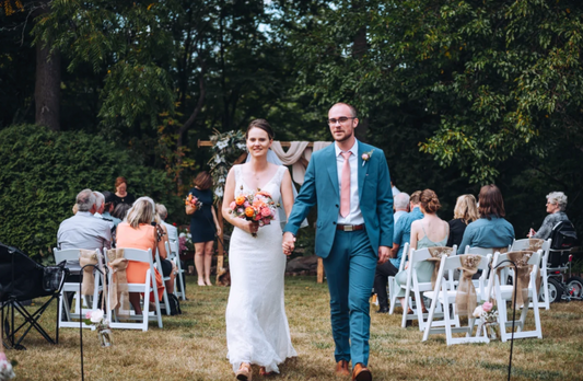 Wedding Flowers for a Backyard Wedding