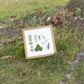 Greenery & Lavender Pressed Flower Art (8"x8" Framed Original)