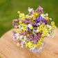 Yellow & Purple Dried Wedding Bouquet