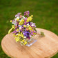 Yellow & Purple Dried Wedding Bouquet