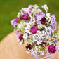 Lavender & White Rose Dried Wedding Bouquet
