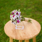 Lavender & White Rose Dried Wedding Bouquet