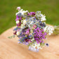 Purple & Blue Dried Wedding Bouquet