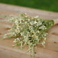 Delicate White Wildflower Dried Wedding Bouquet