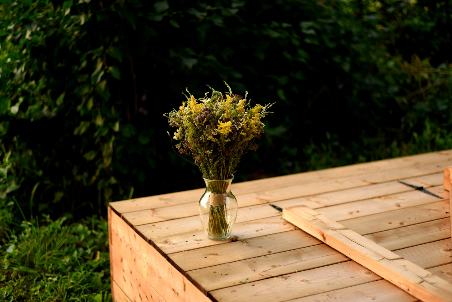 Autumn Wildflower Dried Wedding Centerpiece (Flowers Only)