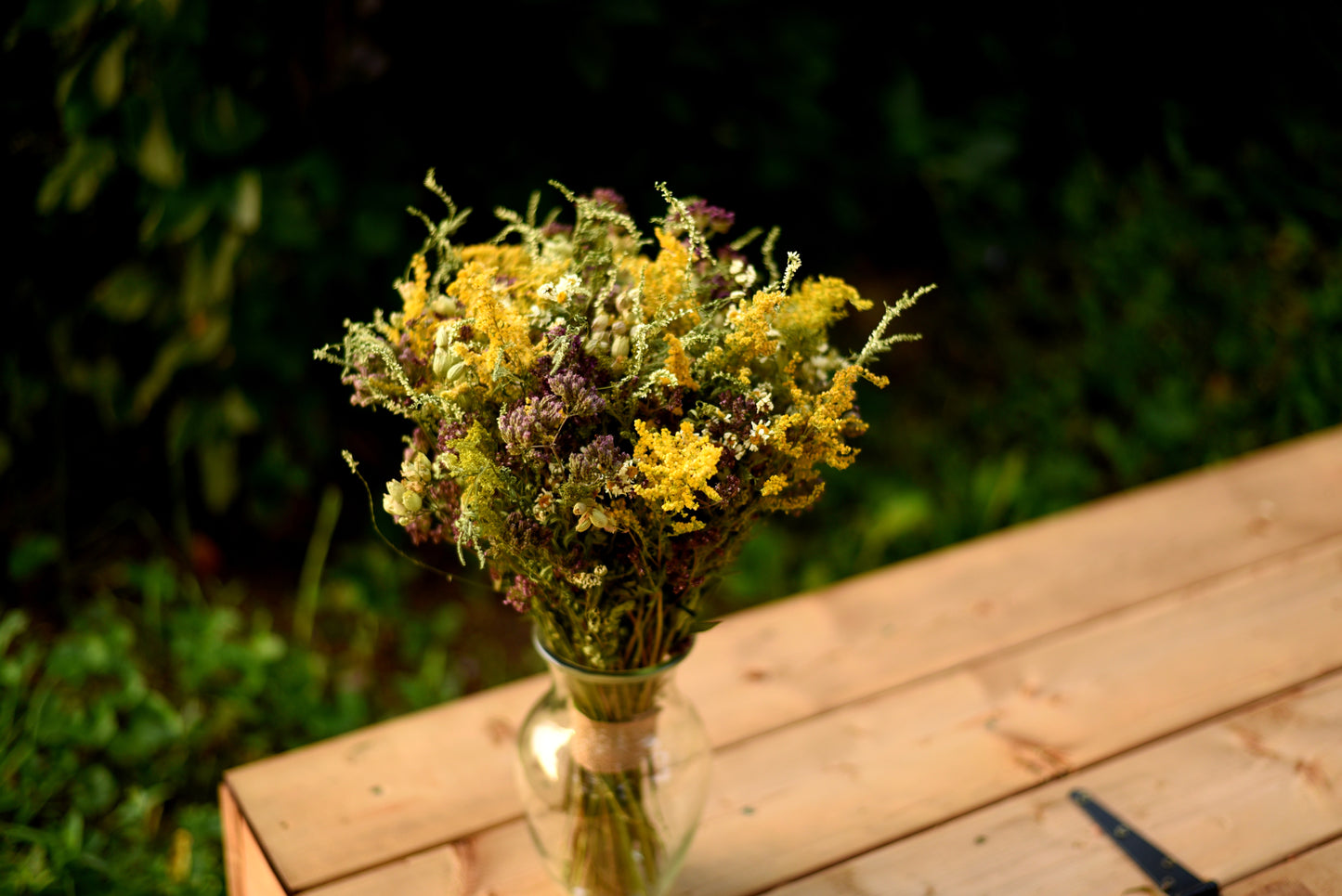 Autumn Wildflower Dried Wedding Centerpiece (Flowers Only)