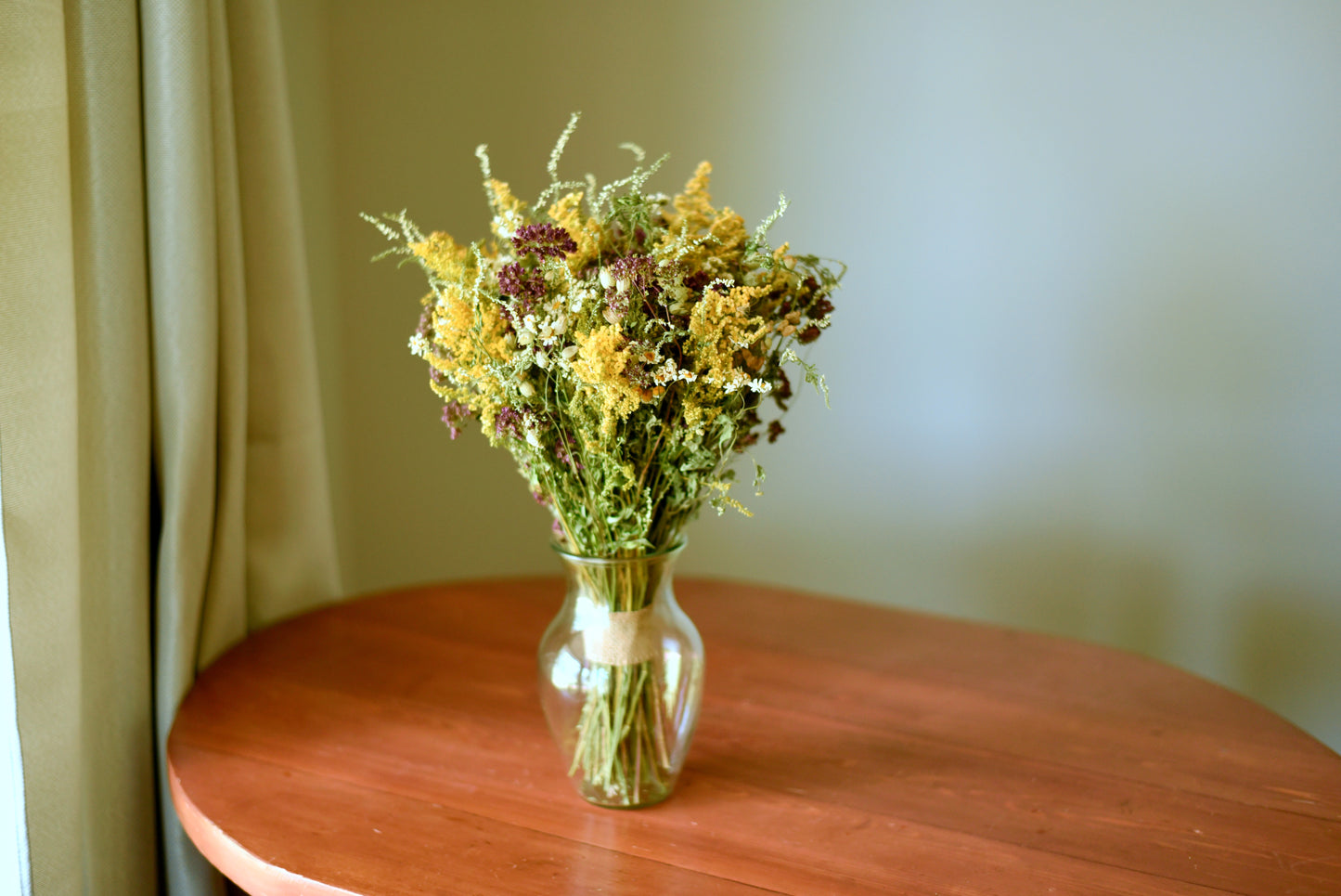 Autumn Wildflower Dried Wedding Centerpiece (Flowers Only)
