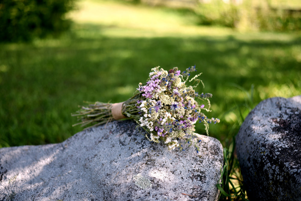 Spring Meadow Dried Wedding Bouquet
