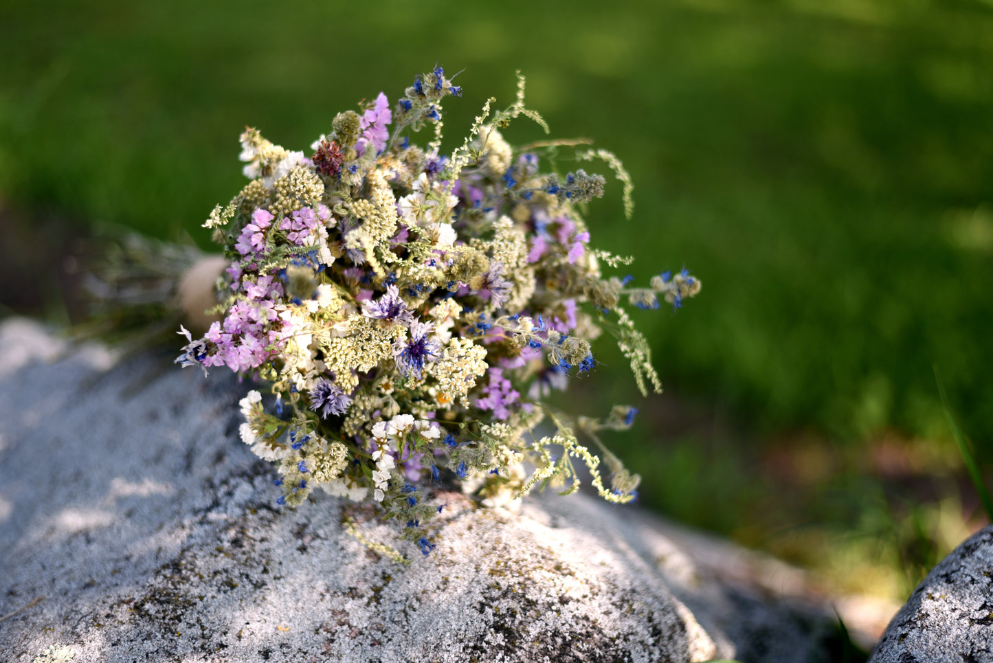 Spring Meadow Dried Wedding Bouquet