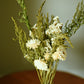White Dried Flower Wedding Centerpiece (Flowers Only)