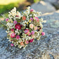 White & Blush Pink Dried Wedding Bouquet