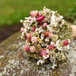 White & Blush Pink Dried Wedding Bouquet