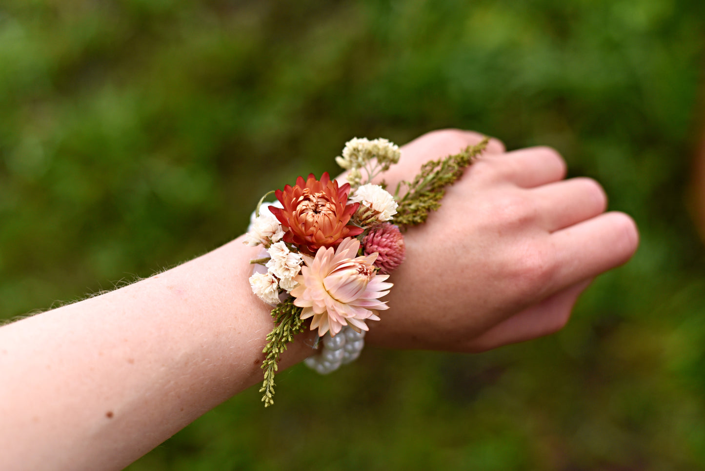 Spring Meadow Dried Flower Corsage