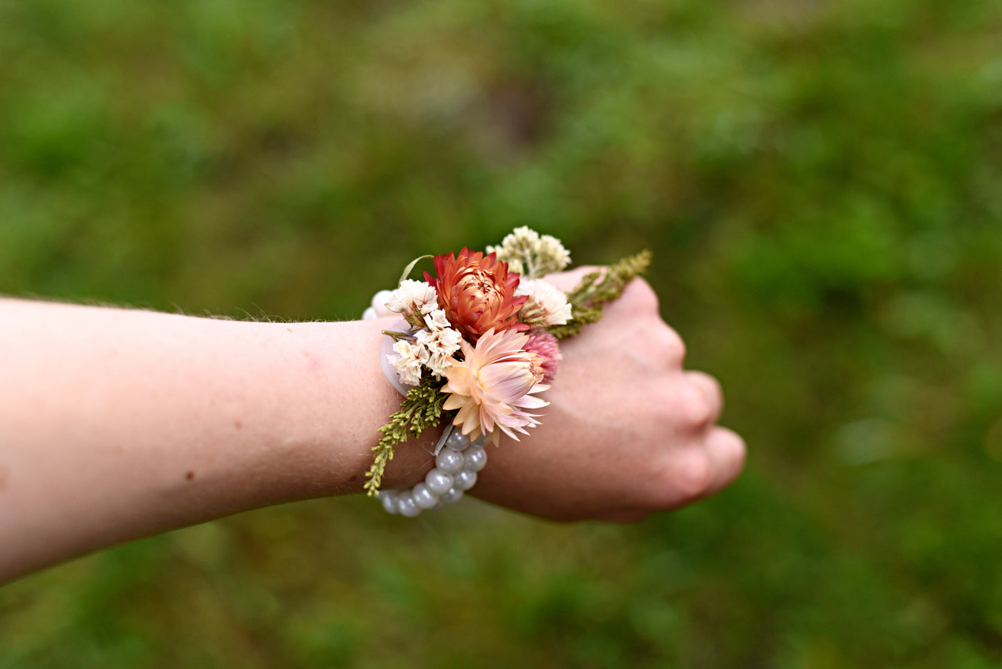 Spring Meadow Dried Flower Corsage