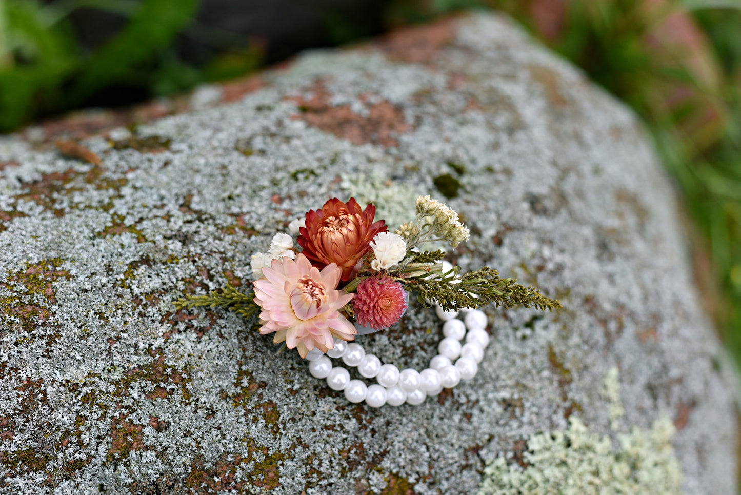 Spring Meadow Dried Flower Corsage