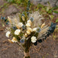 Eucalyptus & Globe Thistle Dried Wedding Bouquet