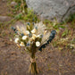 Eucalyptus & Globe Thistle Dried Wedding Bouquet