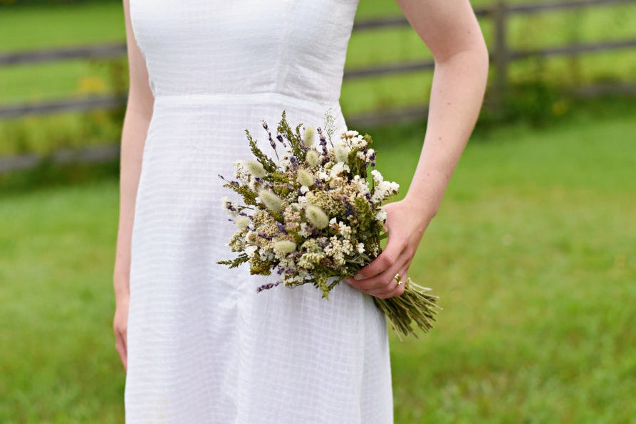 Dried Wildflower Wedding Bouquet