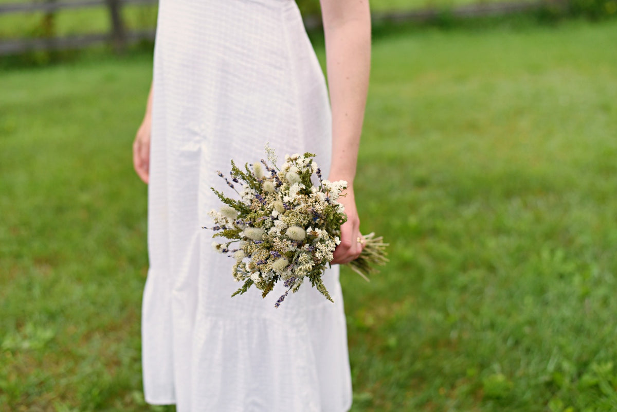 Dried Wildflower Wedding Bouquet