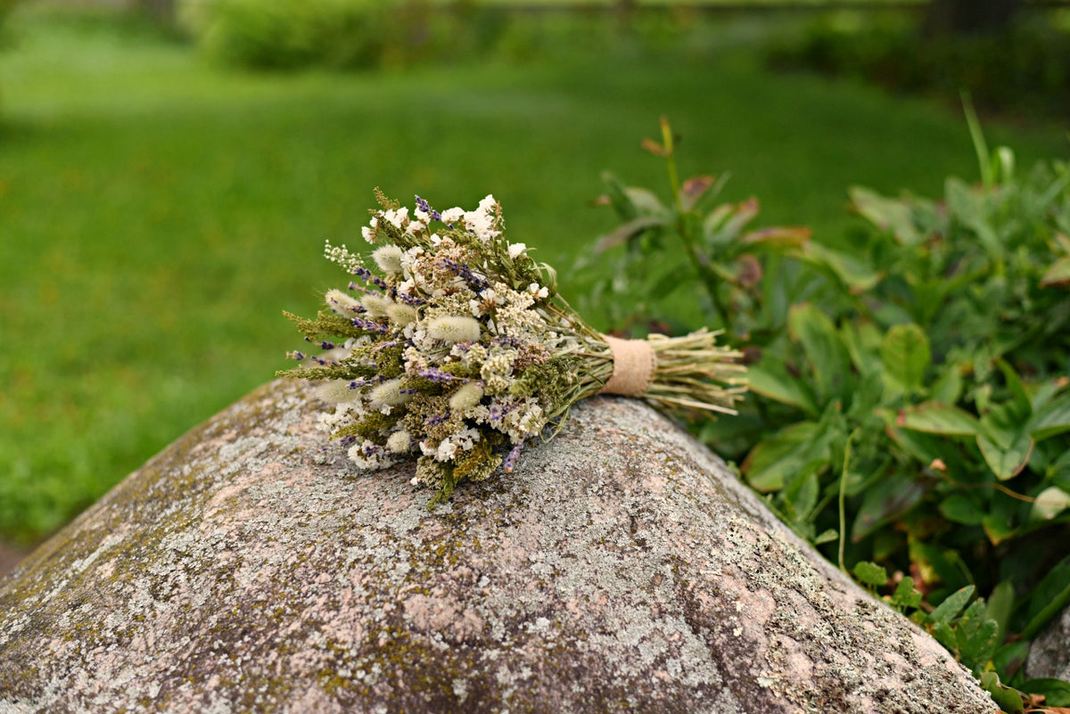 Dried Wildflower Wedding Bouquet