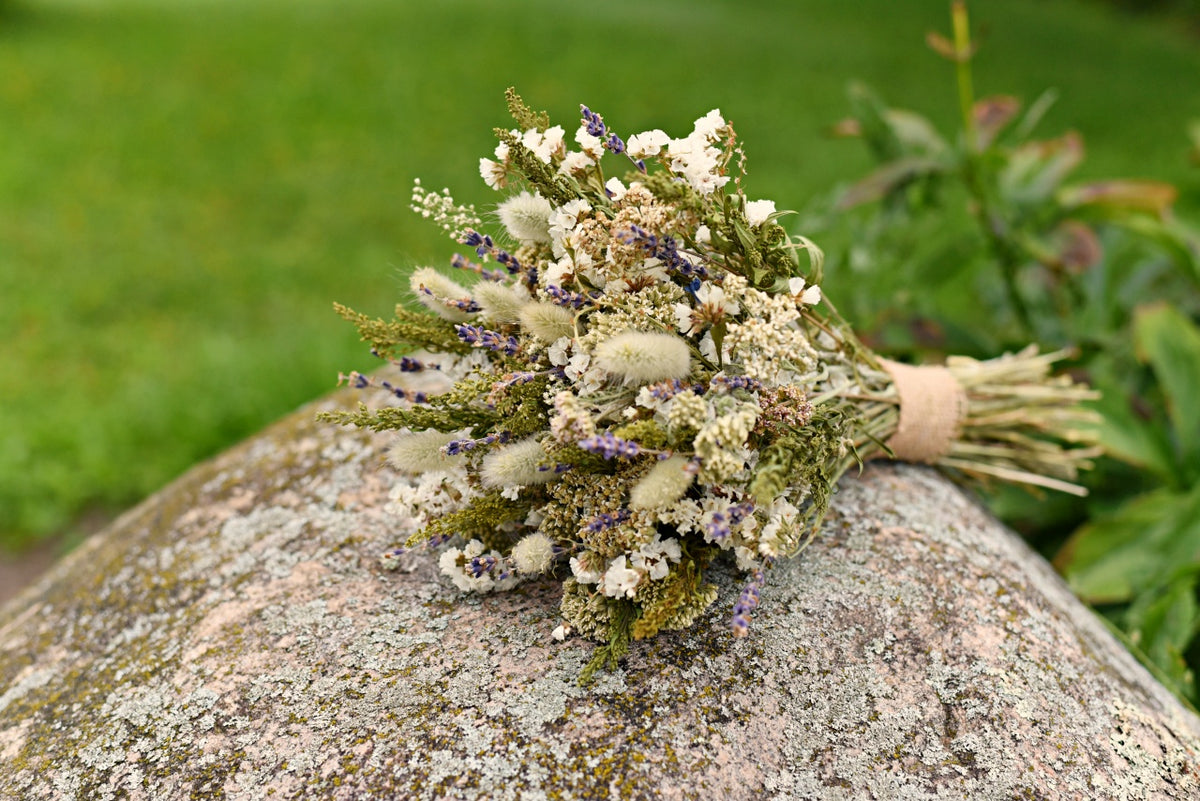 Dried Wildflower Wedding Bouquet