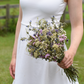 Lavender & White Wildflower Dried Wedding Bouquet