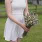 Lavender & White Wildflower Dried Wedding Bouquet