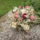 Pink and Cream Wildflower Dried Wedding Bouquet